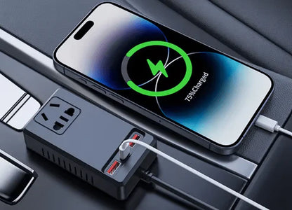 C12 - Intelligent Car Power Inverter with USB Ports