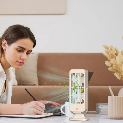 Double Blade Desktop Fan