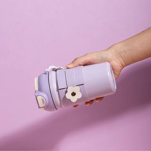 Lavender Flower Travel Mug