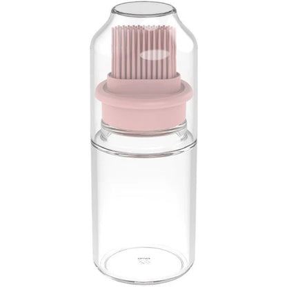 Portable Oil Bottle with Brush Silicone Barbecue Liquid Gadgets High-temperature Kitchen Baking Pastry Barbecue BBQ Tool
