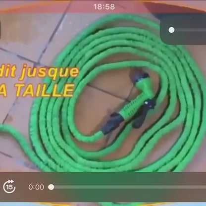 Expandable Garden Hose with Spray Nozzle