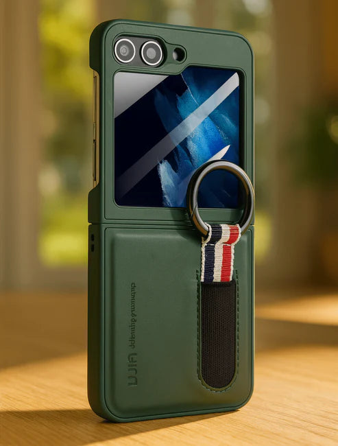 Smart Ring Wallet Case for Flip Phones