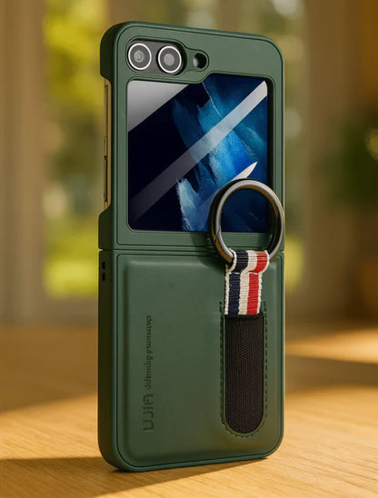 Smart Ring Wallet Case for Flip Phones